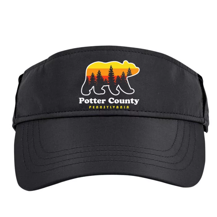 Potter County Pennsylvania Susquehannock State Forest Bear Adult Drive Performance Visor