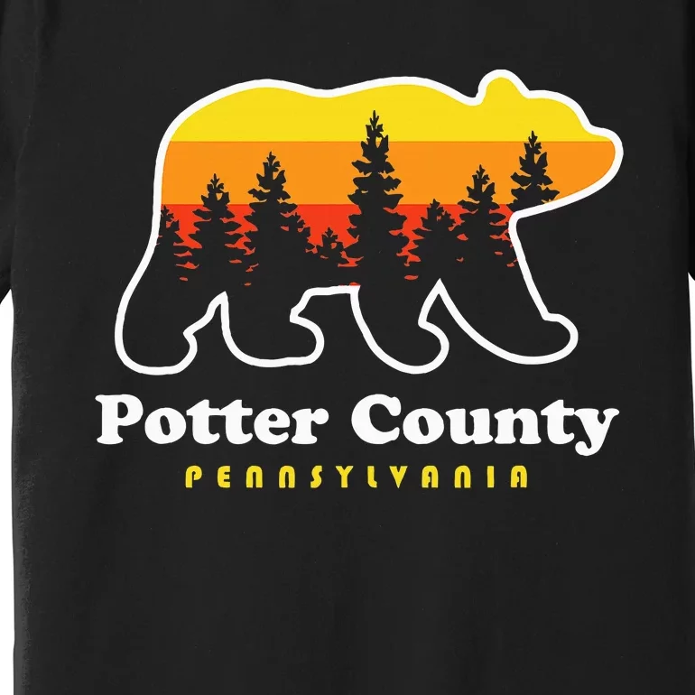 Potter County Pennsylvania Susquehannock State Forest Bear Premium T-Shirt