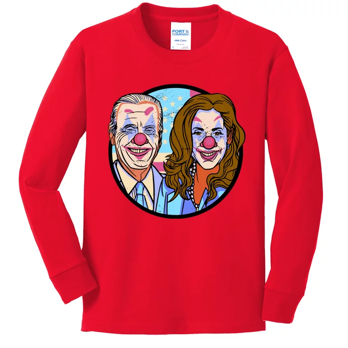 Political Clowns Kids Long Sleeve Shirt