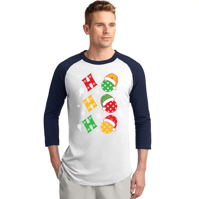 Pickleball Christmas Pickleball Lover Gift Baseball Sleeve Shirt