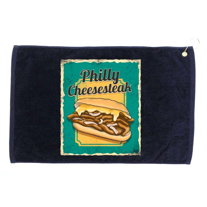 Philly Cheesesteak Grommeted Golf Towel