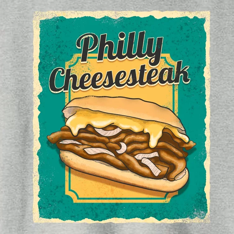 Philly Cheesesteak Women's Crop Top Tee