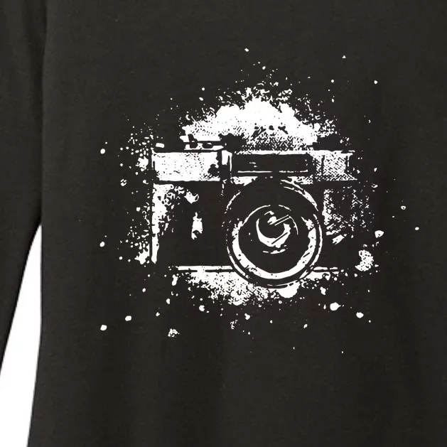 Photographer Camera Photography Retro Journalist Tee Womens CVC Long Sleeve Shirt