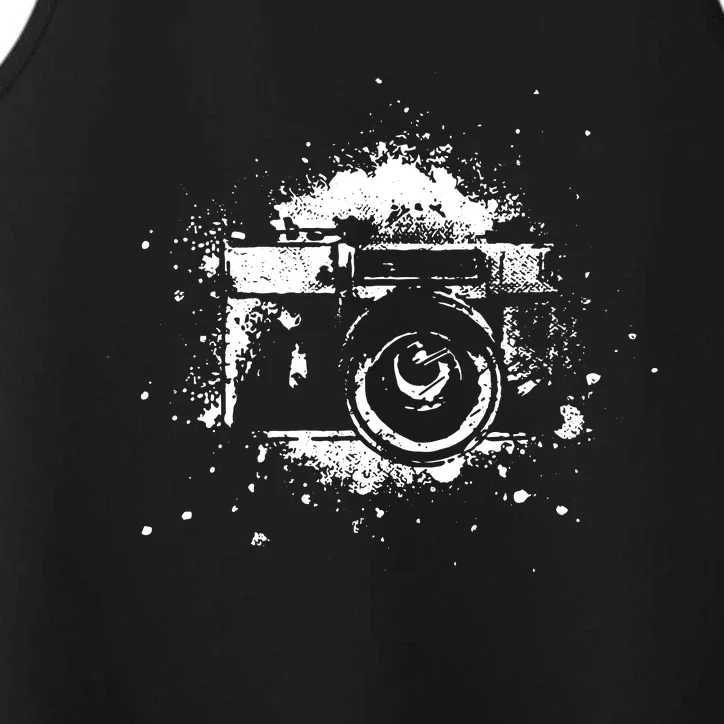 Photographer Camera Photography Retro Journalist Tee Performance Tank