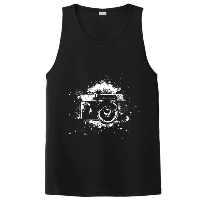 Photographer Camera Photography Retro Journalist Tee Performance Tank