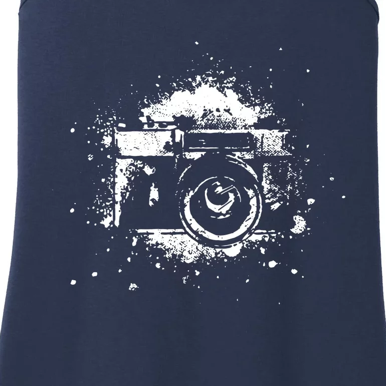 Photographer Camera Photography Retro Journalist Tee Ladies Essential Tank