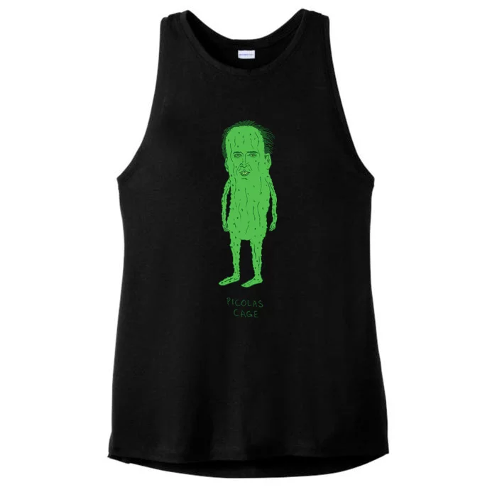 Picolas Cage Ladies Tri-Blend Wicking Tank