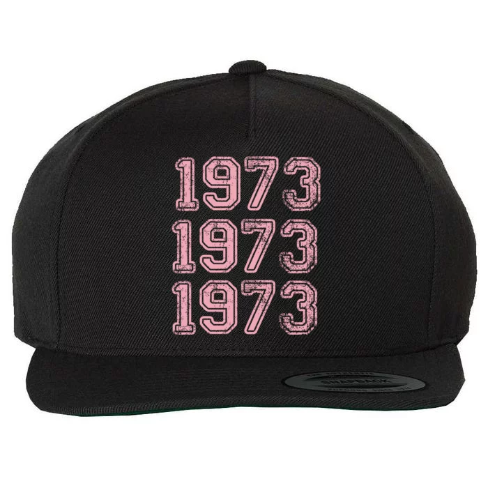 Pro Choice Pro Roe 1973 Women's Rights Feminist Wool Snapback Cap