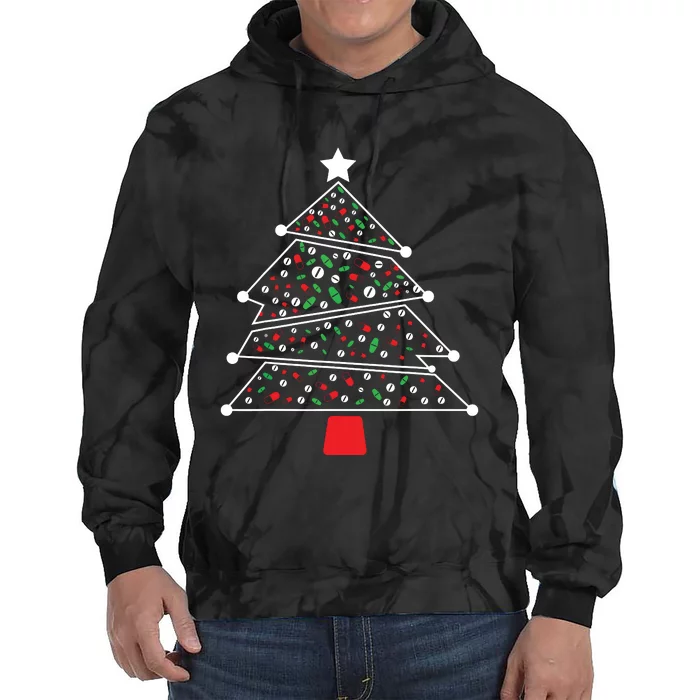 Pharmacist Christmas Pills And Meds Tree Tie Dye Hoodie