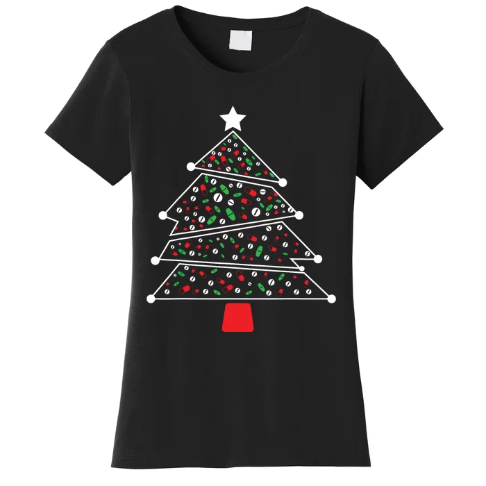 Pharmacist Christmas Pills And Meds Tree Women's T-Shirt