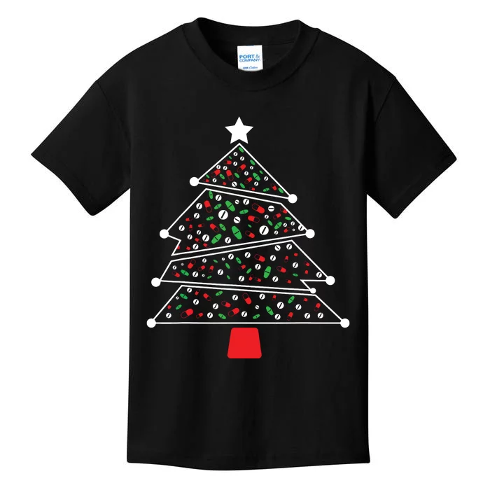 Pharmacist Christmas Pills And Meds Tree Kids T-Shirt