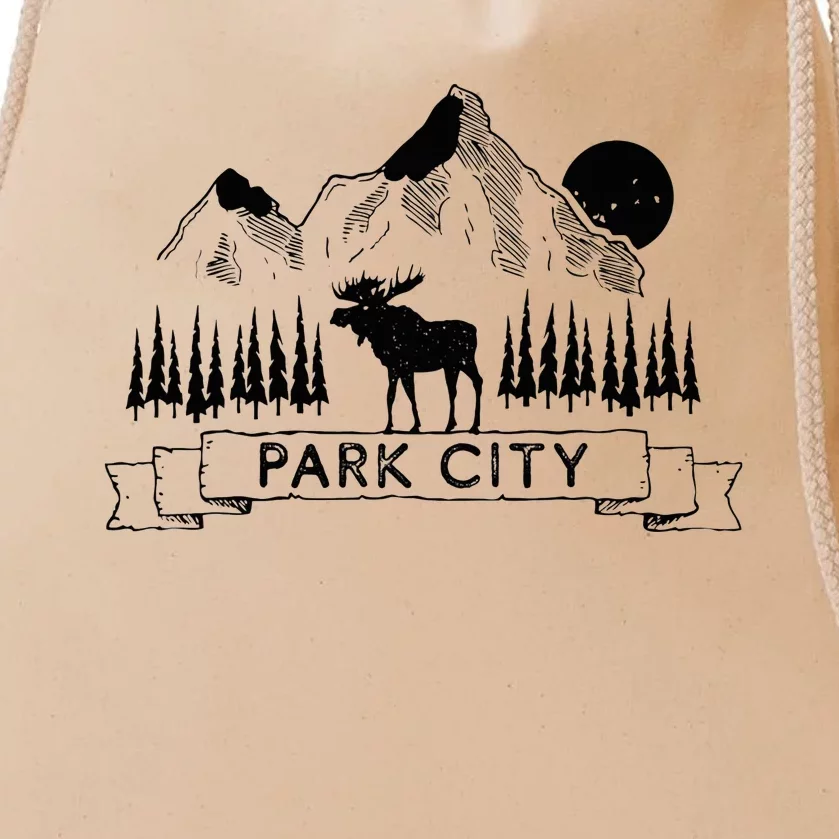 Park City Park City Utah Souvenir Drawstring Bag