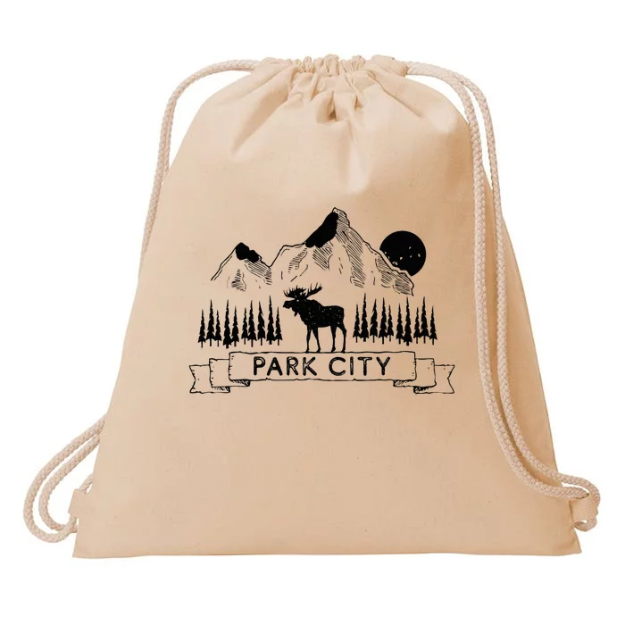 Park City Park City Utah Souvenir Drawstring Bag