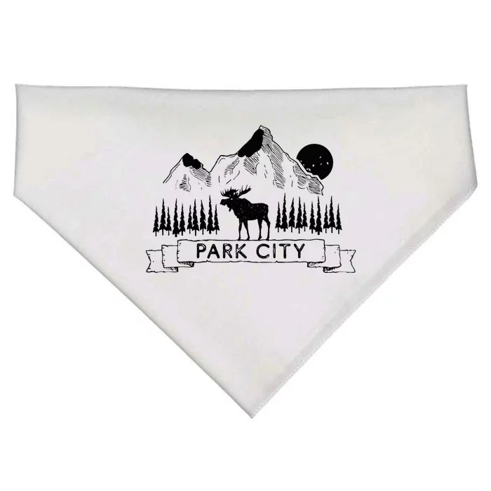 Park City Park City Utah Souvenir USA-Made Doggie Bandana