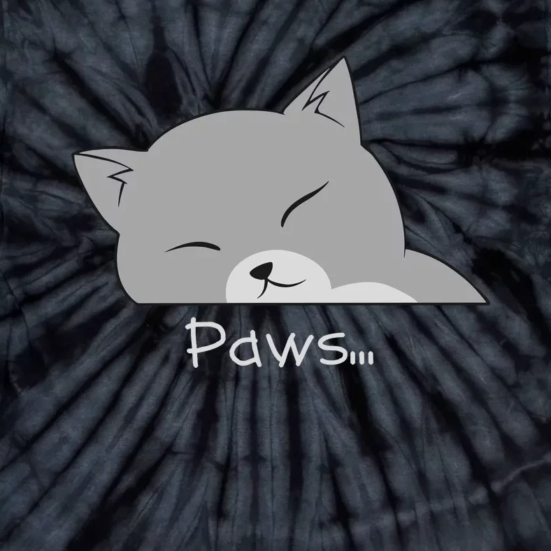 Paws Cat Tie-Dye T-Shirt