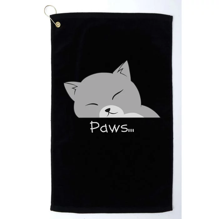 Paws Cat Platinum Collection Golf Towel