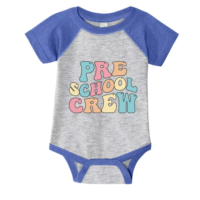 Preschool Crew PreK Teacher Preschool Student Squad Gift Infant Baby Jersey Bodysuit