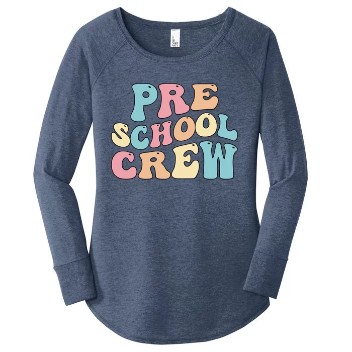 Preschool Crew PreK Teacher Preschool Student Squad Gift Women's Perfect Tri Tunic Long Sleeve Shirt