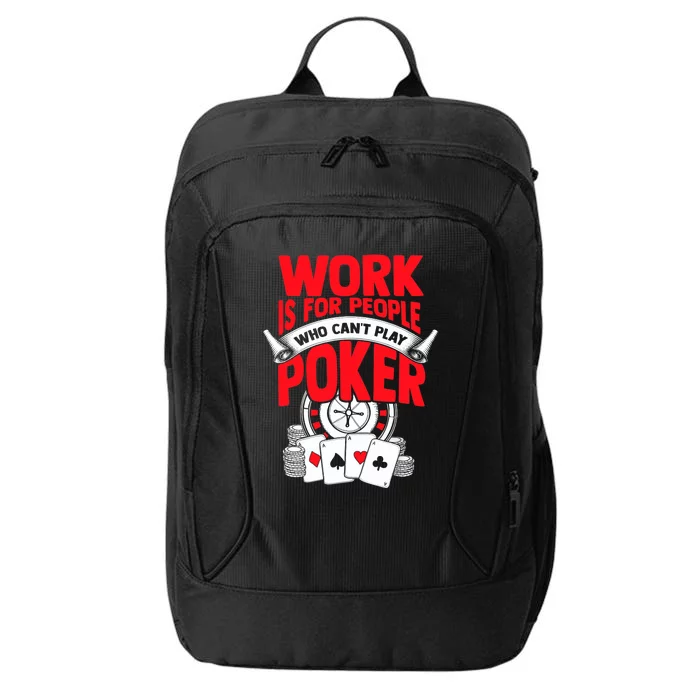 Poker Casino Player Bluffing Ace Royal Flush Pik Pot City Backpack