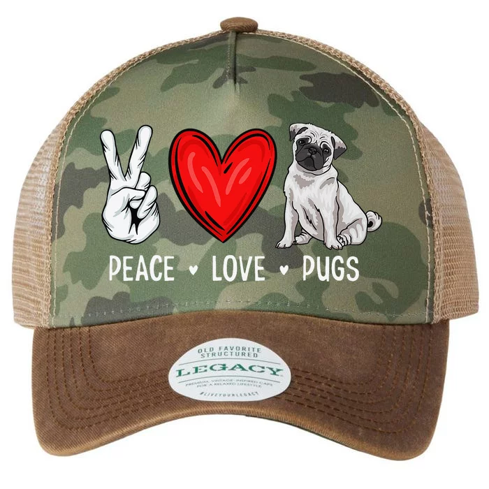 Pug Cute Pug Pug Lover Pug Owner Legacy Tie Dye Trucker Hat