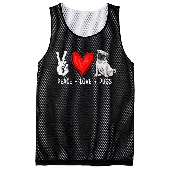 Pug Cute Pug Pug Lover Pug Owner Mesh Reversible Basketball Jersey Tank