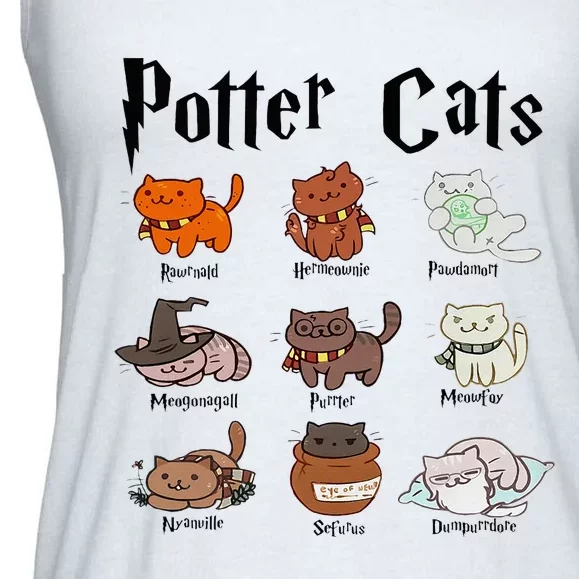 Potter Cats Ladies Essential Flowy Tank