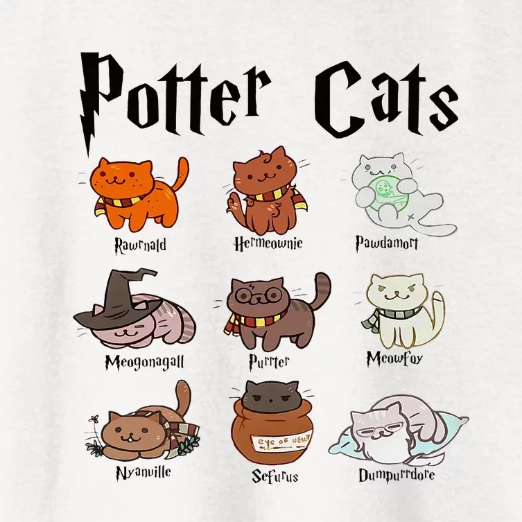 Potter Cats Women's Crop Top Tee