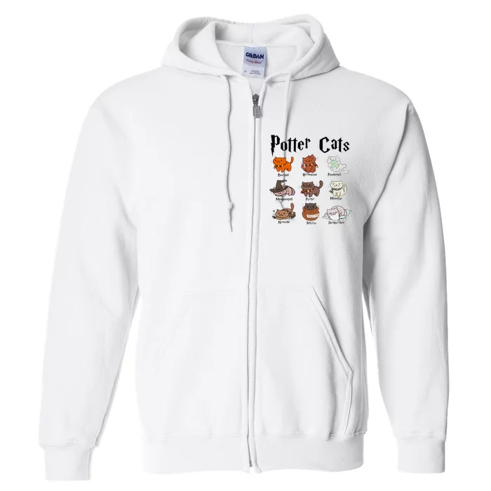 Potter Cats Full Zip Hoodie