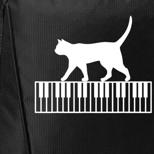 Piano Cat Piano Keyboard City Backpack