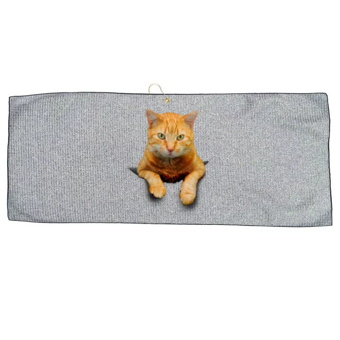 Pocket Cat Large Microfiber Waffle Golf Towel