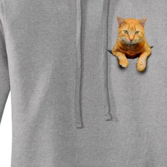 Pocket Cat Women's Pullover Hoodie