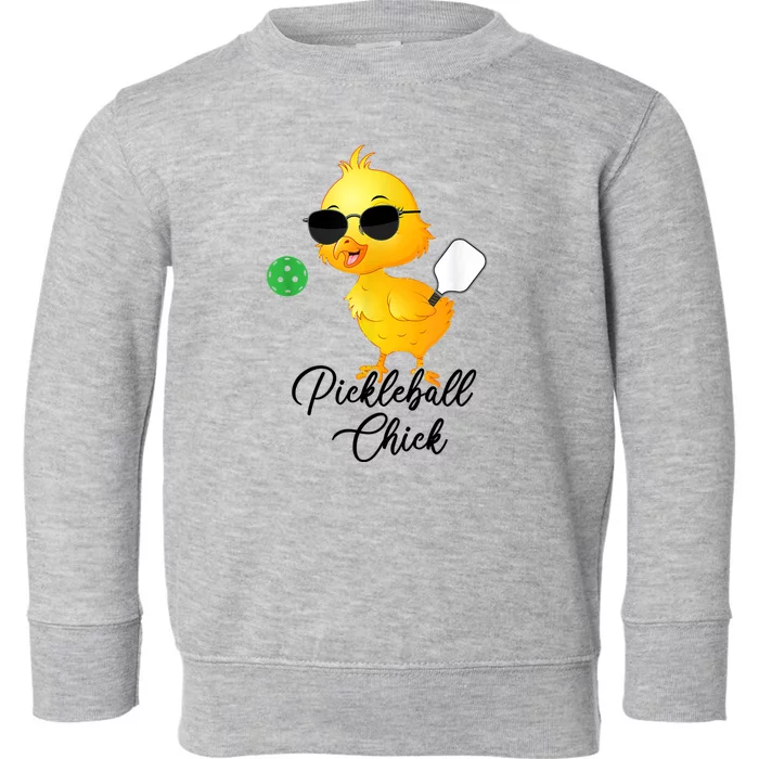 Pickleball Chick Toddler Sweatshirt