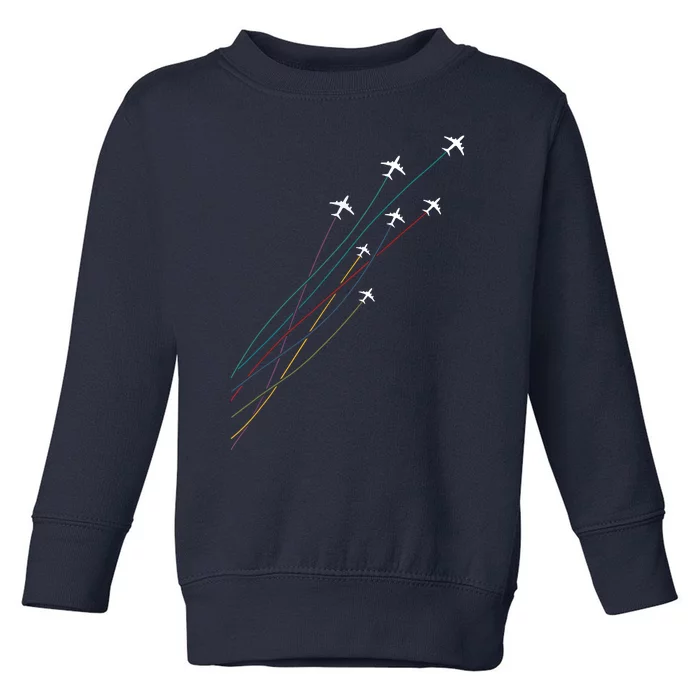 Pilot Commercial Passenger Airplanes Aeroplanes Airline Gift Toddler Sweatshirt