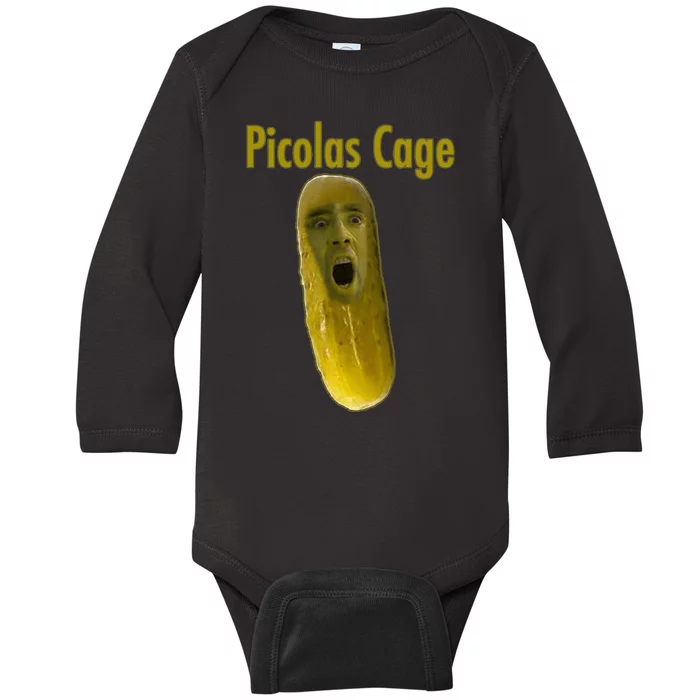 Picolas Cage Baby Long Sleeve Bodysuit