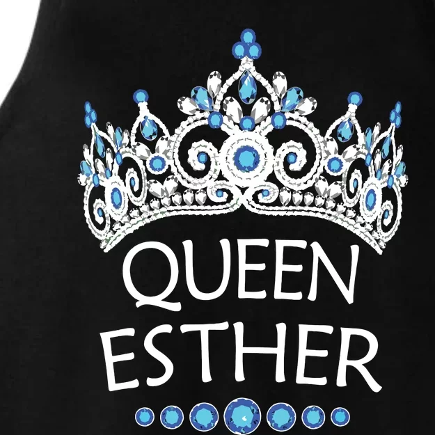 Purim Costume Queen Esther Humorous Jewish Costume Ladies Tri-Blend Wicking Tank