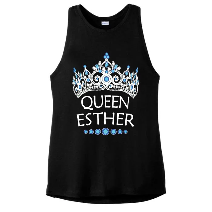 Purim Costume Queen Esther Humorous Jewish Costume Ladies Tri-Blend Wicking Tank