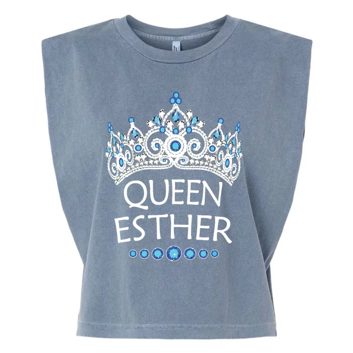 Purim Costume Queen Esther Humorous Jewish Costume Garment-Dyed Women's Muscle Tee