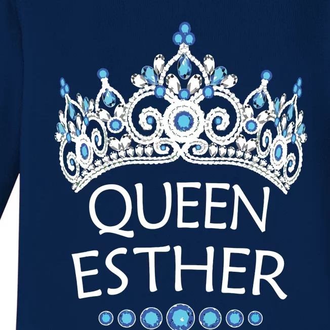 Purim Costume Queen Esther Humorous Jewish Costume Baby Long Sleeve Bodysuit