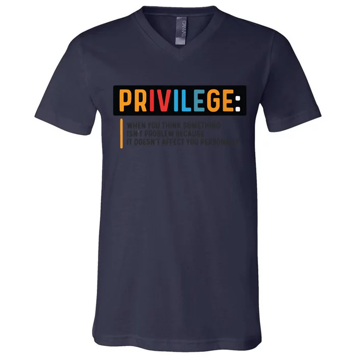 Privilege Civil Rights Tee Equality Tank V-Neck T-Shirt