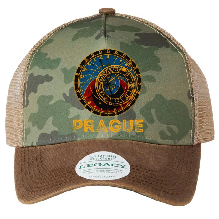 Prague Czech Republic Souvenir Astronomical Clock Prague Legacy Tie Dye Trucker Hat