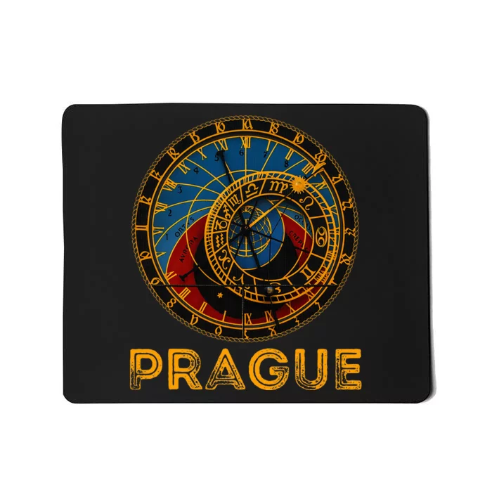 Prague Czech Republic Souvenir Astronomical Clock Prague Mousepad