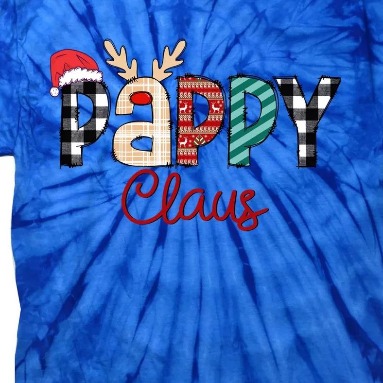 Pappy Claus Reindeer Christmas Gift Tie-Dye T-Shirt