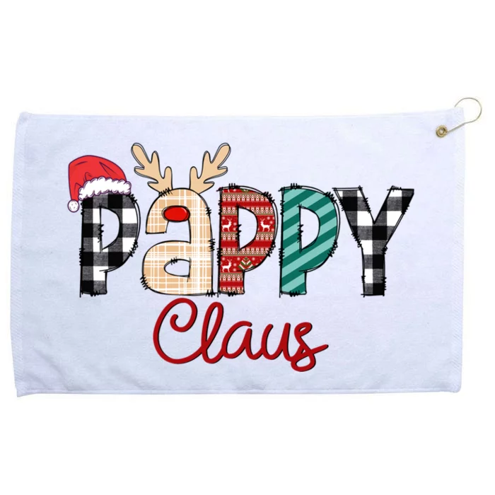 Pappy Claus Reindeer Christmas Gift Grommeted Golf Towel