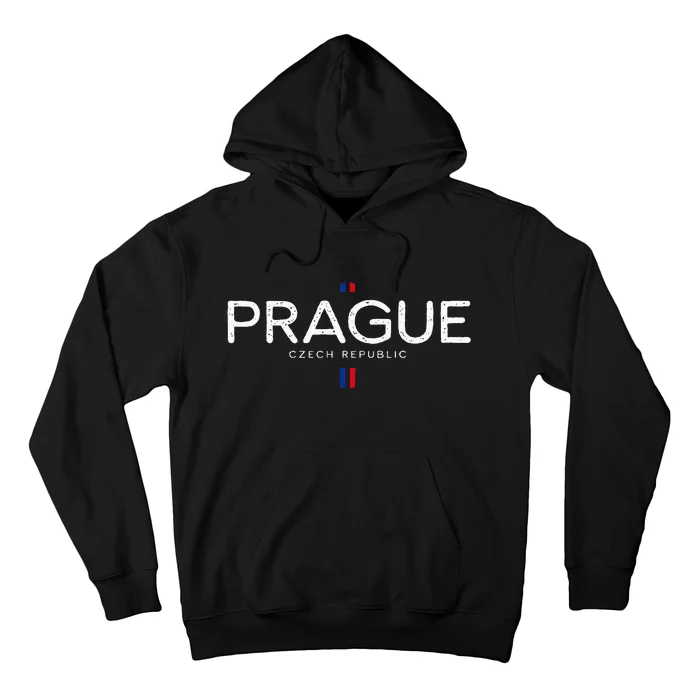 Prague Czech Republic Retro Vintage Hoodie