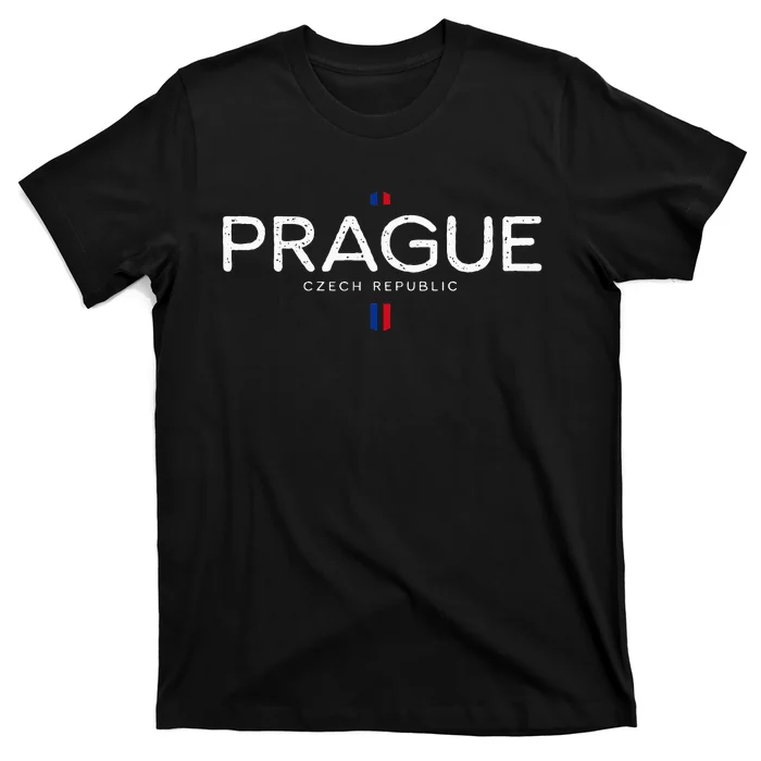 Prague Czech Republic Retro Vintage T-Shirt