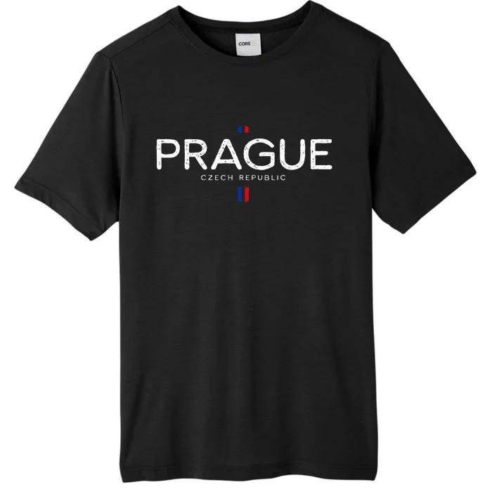 Prague Czech Republic Retro Vintage ChromaSoft Performance T-Shirt