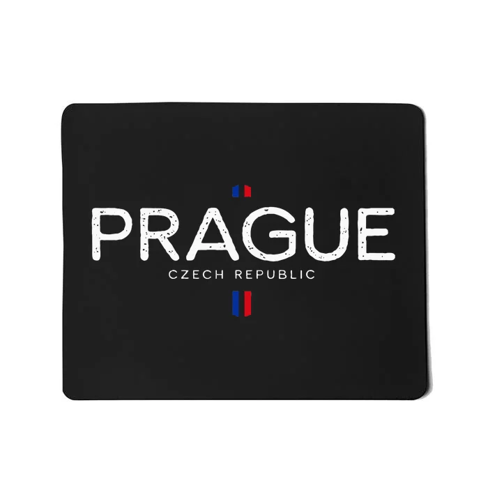 Prague Czech Republic Retro Vintage Mousepad