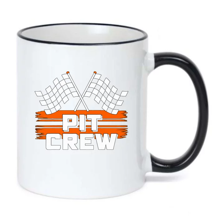 Pit Crew Racing Party Black Color Changing Mug