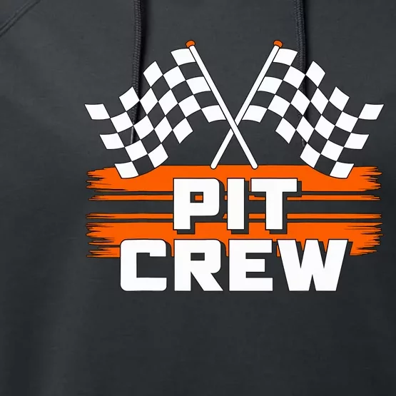 Pit Crew Racing Party Performance Fleece Hoodie