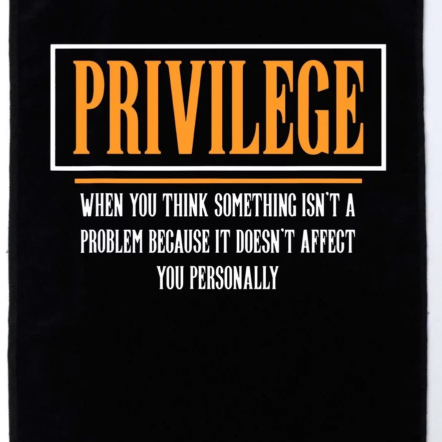 Privilege, Civil Rights Tee, Equality VNeck Platinum Collection Golf Towel